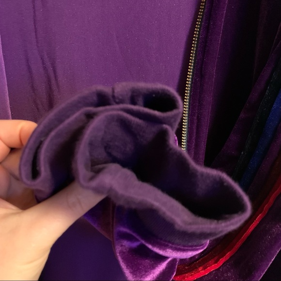*SOLD* Aviator Nation Purple Velvet Hoodie Large - Picture 2 of 9